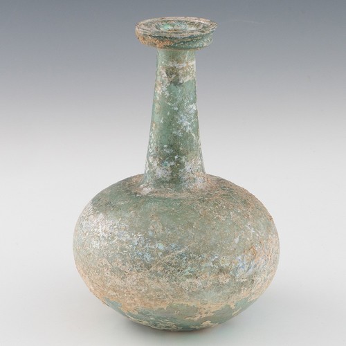 Roman glass bottle with - roman, folded