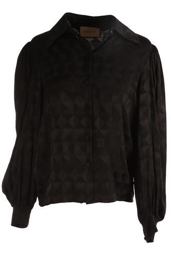 Gucci black silk shirt 38 - black, it