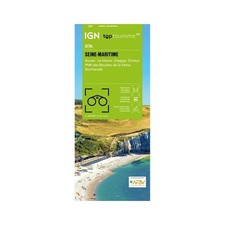 France Seine-Maritime Rouen Le Havre Dieppe IGN TOP100 map D76 tourism cycling