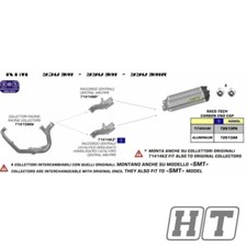Racing exhaust manifold arrow