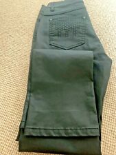 Intown Dark Brown Wet Leather effect Ladies trousers size 28 (Fits size 10)