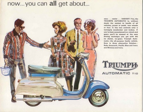 Triumph t10 automatic scooter - automatic,