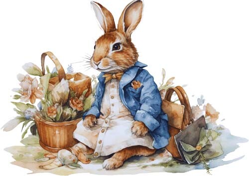 Watercolour farmer peter - watercolour,