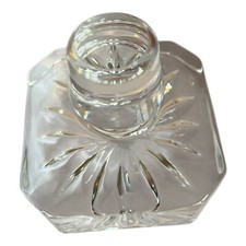 Rock Italian Crystal Square Clear Glass Decanter Liquor Beautiful Design Cap