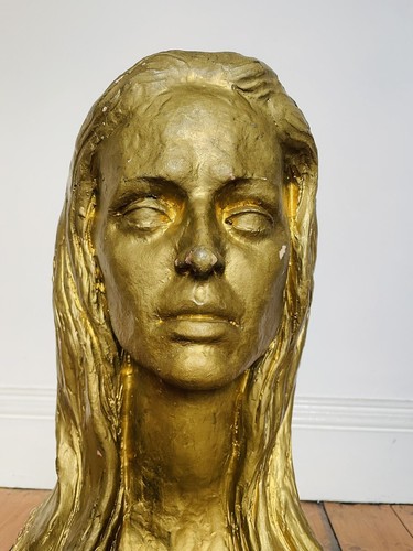 Female terracotta bust - female,
