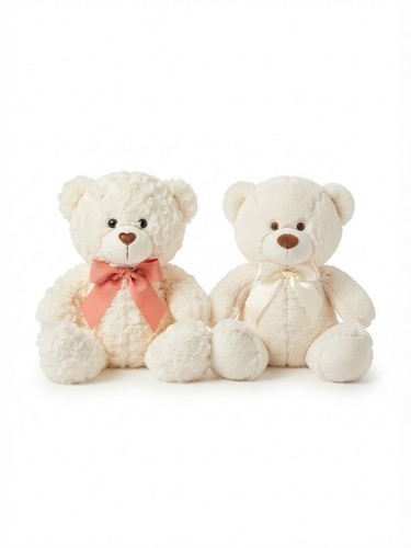 Set white plush - of, 2