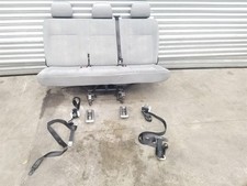 2003-2010 VW T5 TRANSPORTER REAR TRIPLE SEATS + FIXINGS & SEAT BELTS 4 DOOR VAN