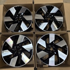 Set of 4 VOLVO XC60 20" ALLOY WHEELS 8J DIAMOND CUT BLACK OEM 32358543 GENUINE