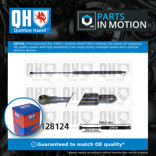 Boot gas strut - strut, golf