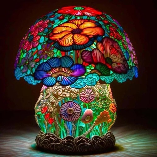 Mushroom table lamp plant - lamp,
