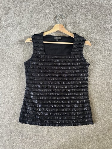Sleeveless black silver gatsby