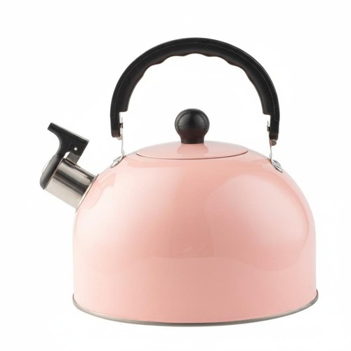 Pink whistling tea kettle - pink,