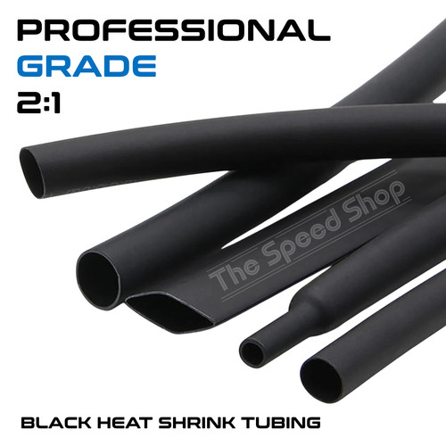 Black heat shrink tube - black,