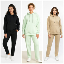 Womens Ladies Tracksuit Fleece