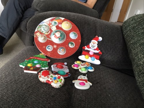 Christmas pop fidget toys - christmas,