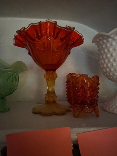 Vintage fenton amberina - vintage,