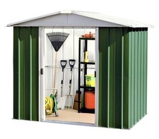 844 Returned Yardmaster Apex Metal Garden Shed - Maximum Ext Size 6'8"x 4' 6"