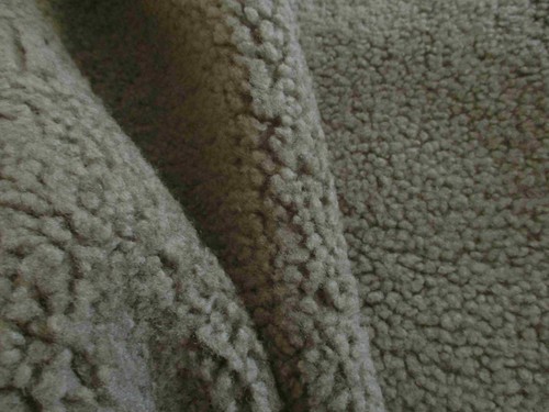 Military green thick curly - military,