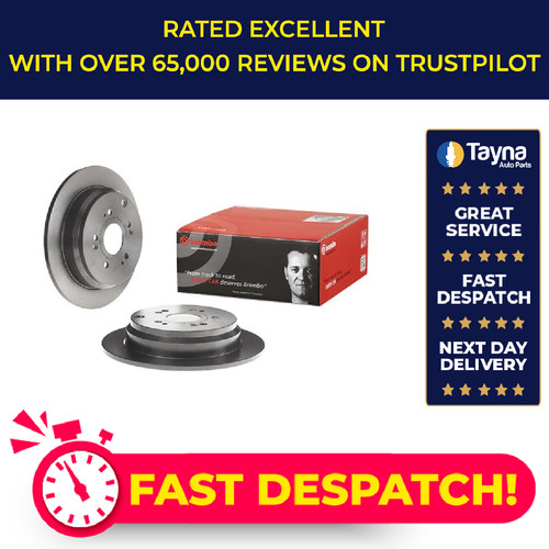 Brake discs pair solid - brake, rear