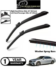 Fit Mercedes S Class W222 2014-2024 Front Wiper Blades Spray Bars Heated 091 New
