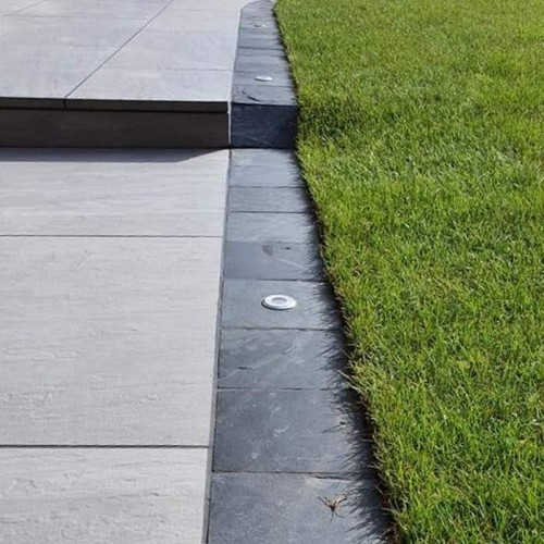 Brazilian black slate setts - black,