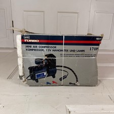 12V Mini Air Compressor Car Tyre Inflator Portable Pump With Gauge