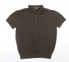 Tu Men’s Brown Polo Shirt L