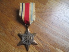 WORLD WAR 2 " THE AFRICA STAR " MEDAL WITH RIBBON   - GEORGE VI CROWN