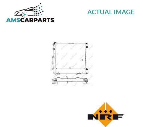 Engine cooling radiator 504258 - engine,