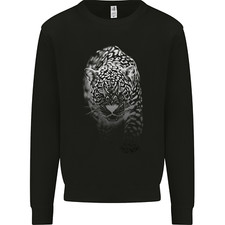 Stealthy Jaguar Wild Cats Lion Tiger Mens Sweatshirt Jumper