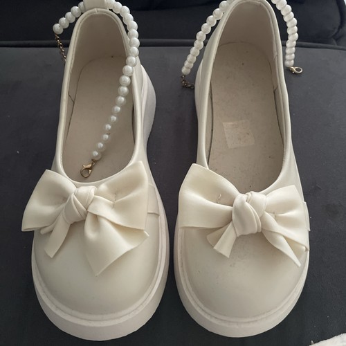 Girls ivory white shoes - ivory,