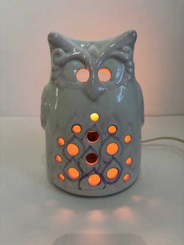 Vintage 1987 ceramic owl - vintage, lamp