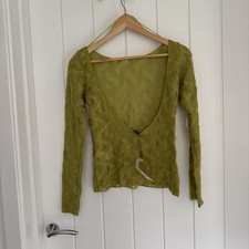 BNWT Zara Cropped Green  Knit