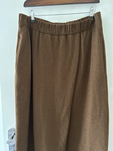 Toast brown wool mix long - wool,