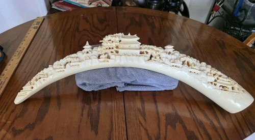 Vintage chinese carved faux - chinese,