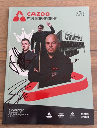 Signed world snooker - signed,
