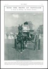 1907 FINE ART A Study in Driving Gilbert Holiday Reins at Ranelagh Rhodes (160)