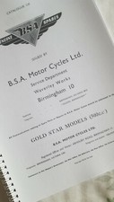 BSA GOLDSTAR MODELS 500 cc