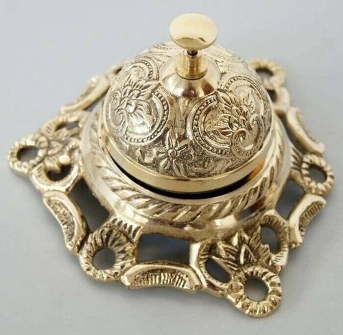 Brass decorative desktop bell