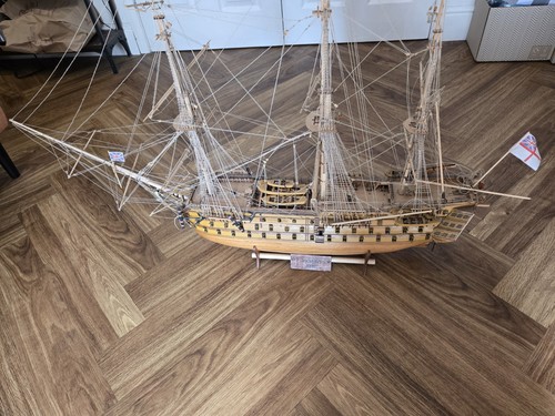 Hms victory wooden model ship - hms,