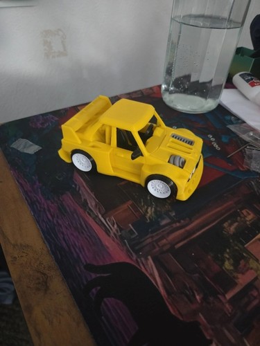 Printed cartoon style bmw - printed,
