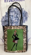 Fashionista Mini Bag Purse y2k Bueno Green Animal Print Vegan Leather Fabric