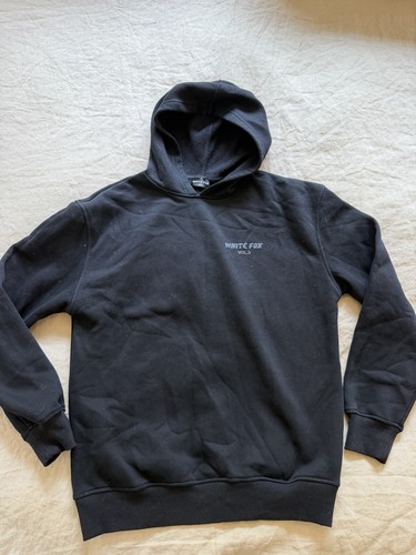 Black white fox - white, hoodie