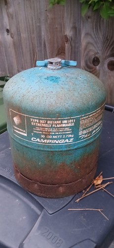 Empty 907 camping gaz cylinder - camping,