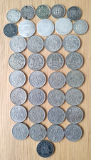 35 Old English Sixpences -