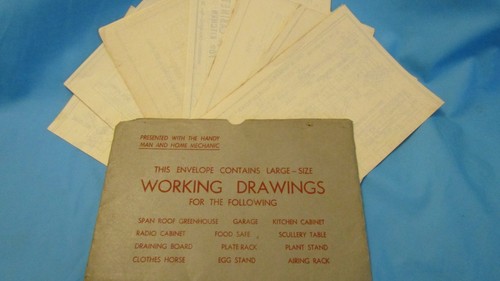 Vintage workshop drawings 7 - drawings, (7