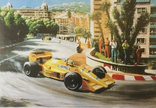 Print ayrton senna lotus - ayrton,