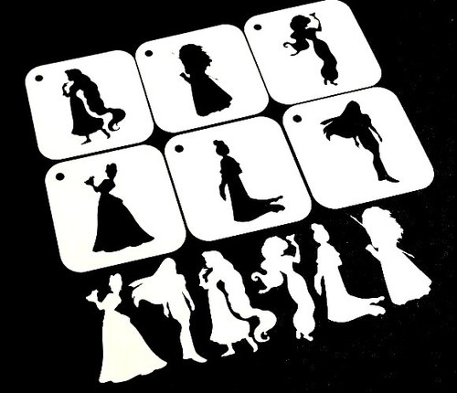 Princess set 6pcs reusable - princess, of