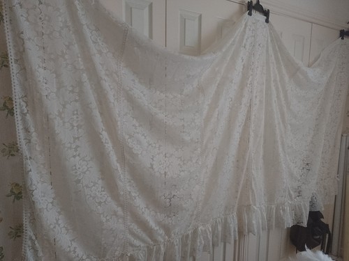 Vintage lace curtain - x, 53