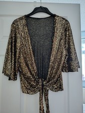 Gold and Black Sequinned